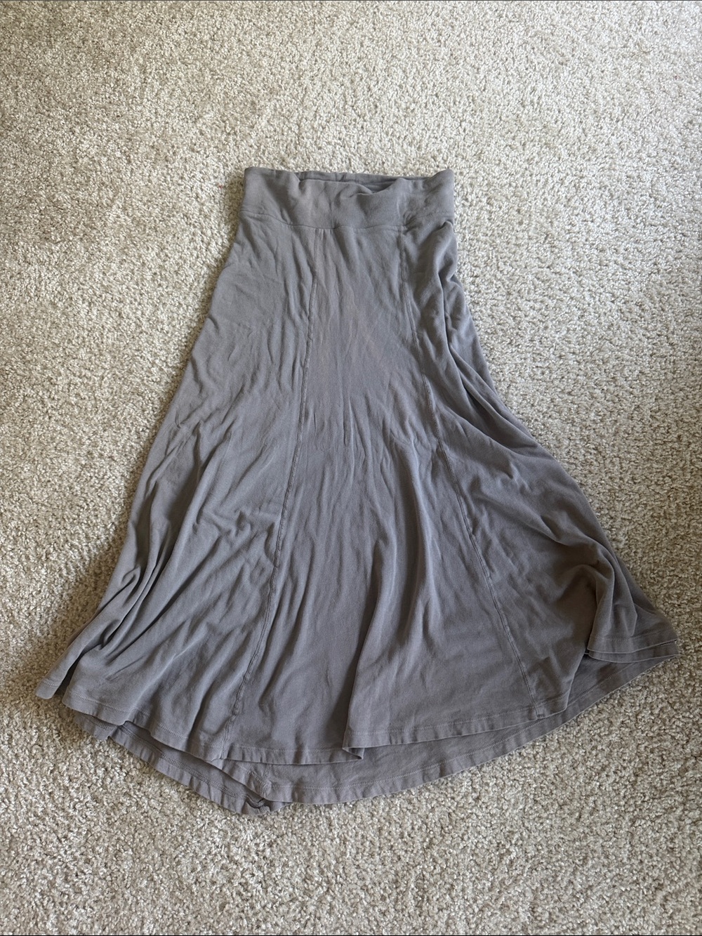 James Perse Taupe Maxi Skirt - A-Line Flow